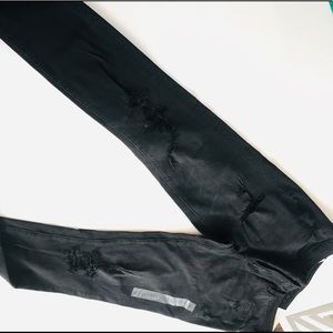 AE Distressed Black Jeggings 10L